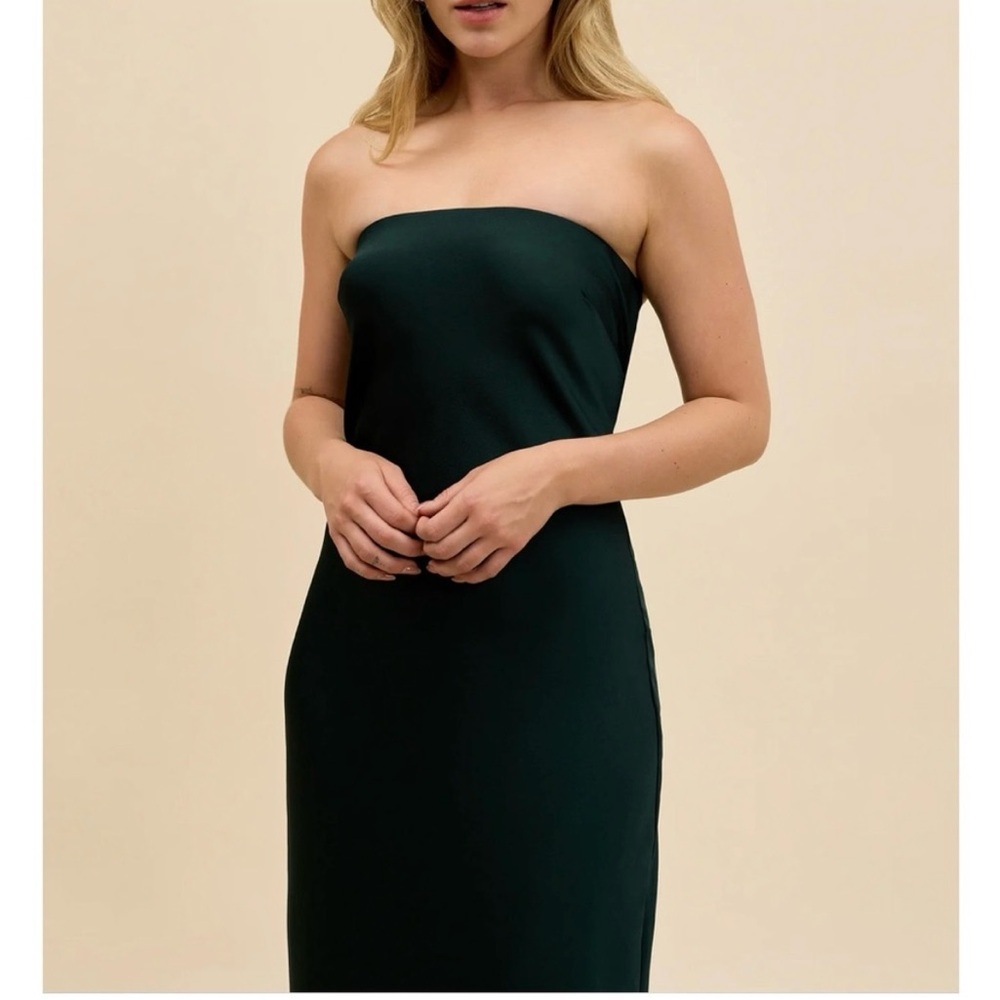 Park & Fifth Strapless Dark Green Dress
